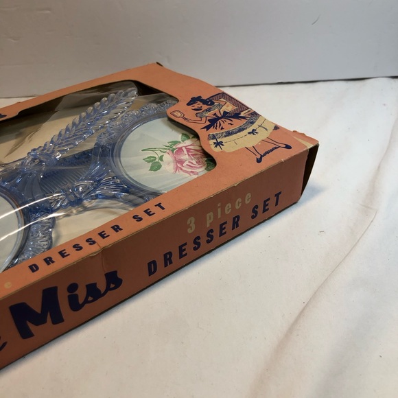 Vintage Little Miss Dresser Set 3 Piece In Original Box Montreal Canada - Picture 8 of 12